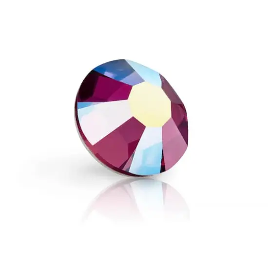 Preciosa MAXIMA SS20 Aurora Borealis Flatback Czech Crystals, 144ct. Ruby AB {4}