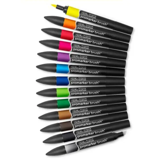 Winsor & Newton&reg; 13 Vibrant Promarker Brush&trade; Set {4}