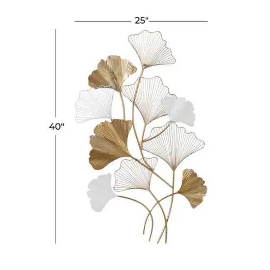 40" Gold Glam Floral Wall D&eacute;cor {6}
