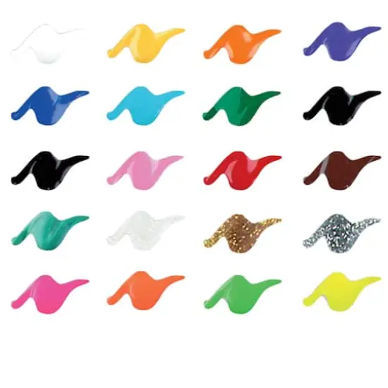 Scribbles&reg; Shiny Rainbow 3D Fabric Paint Set {4}