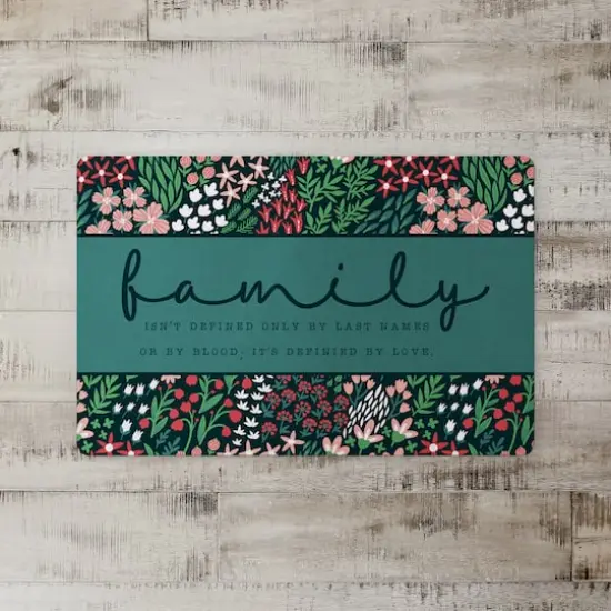 Floral Family Floor Mat {3}