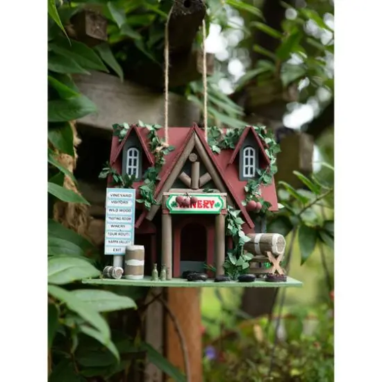 8" Cottage Winery Birdhouse {8}