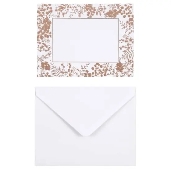 Floral Flat Cards & Envelopes by Recollections&trade;, 4.25" x 5.5" {3}