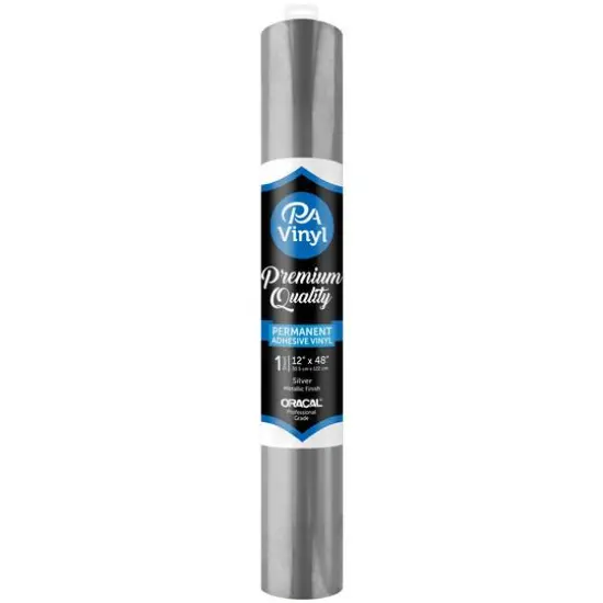 PA Vinyl Oracal&reg; Metallic Permanent Adhesive Vinyl Silver {1}