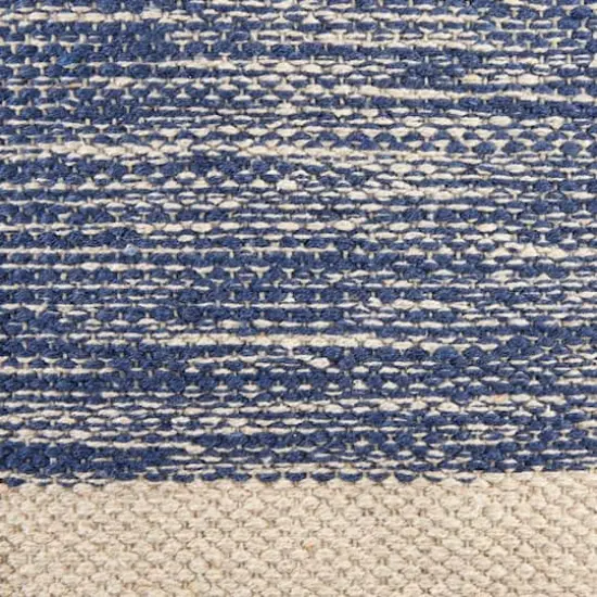 DII&reg; French Blue Variegated Border Hand-Loomed Rug, 2ft. x 3ft. {3}