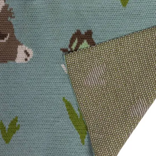 Hello Honey&reg; Donkey Prints Cotton Knit Baby Blanket {6}