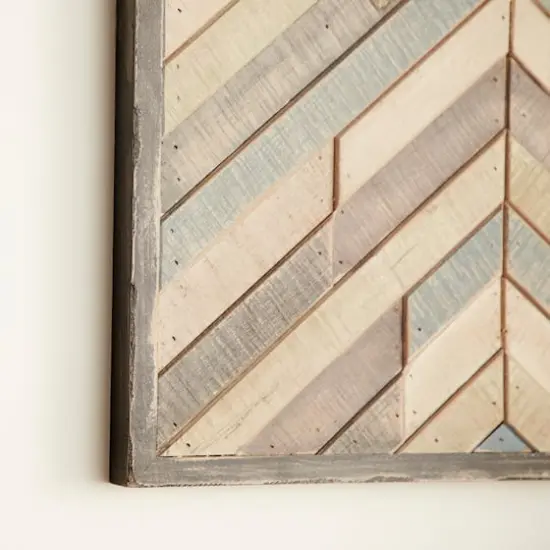 Multicolor Southwest Chevron Wood Wall D&eacute;cor {4}