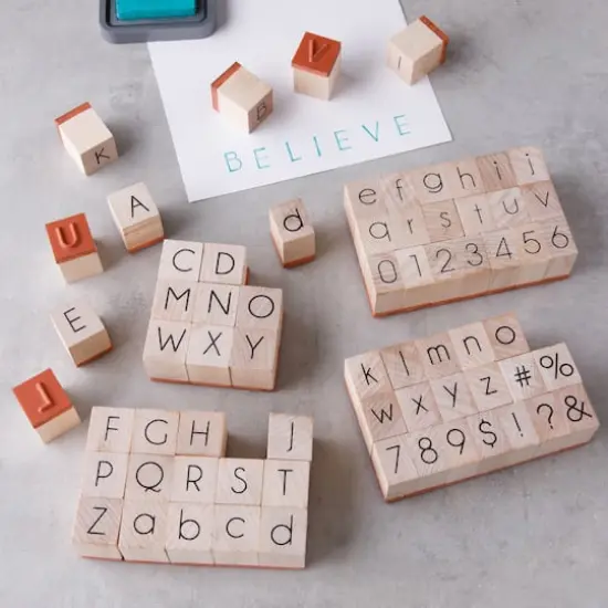 Modern Alphabet Wood Stamps by Recollections&trade; {4}