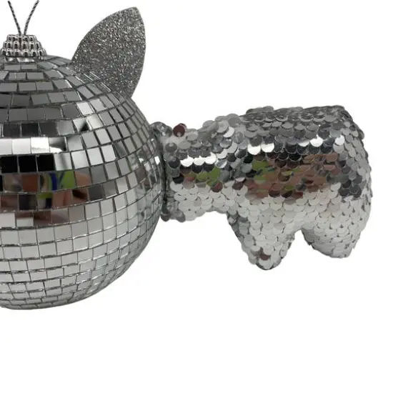 12" Hanging Disco Bat D&eacute;cor by Ashland&reg; Silver {4}