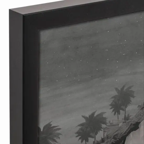 Neutral Painted Nativity Black Framed Canvas Wall Art {3}