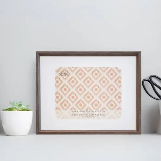 Neutral Basic Dark Brown Frame with Mat by Studio D&eacute;cor&reg; {3}