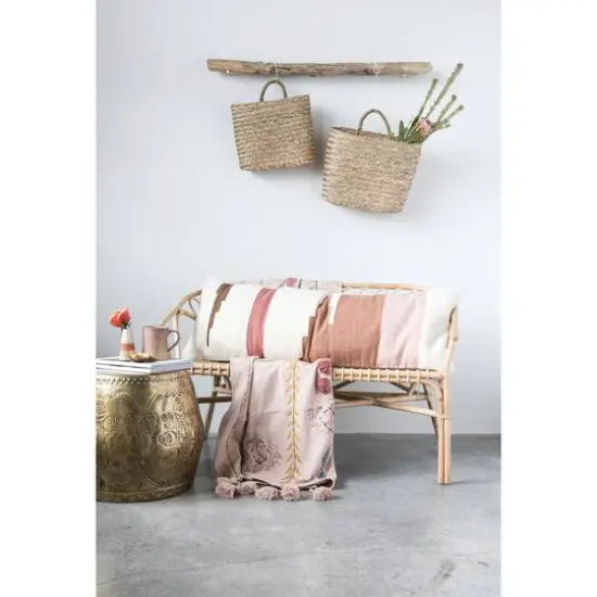 Hello Honey&reg; Multicolor Kilim Handwoven Cotton Lumbar Pillow {6}