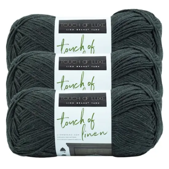 3 Pack Lion Brand&reg; Touch of Linen Yarn Cypress {1}