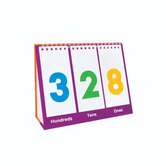 Junior Learning&reg; Base Ten Educational Flip Card Set {4}