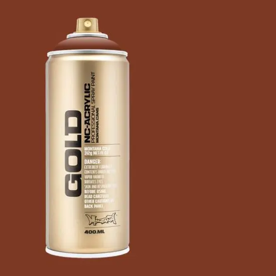 Montana&trade; Gold Acrylic Professional Spray Paint G8100 Orange Brown {4}