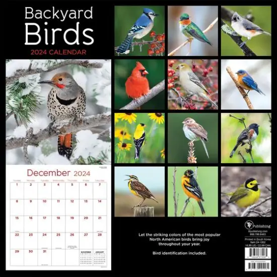 TF Publishing 2024 Backyard Birds Wall Calendar {3}