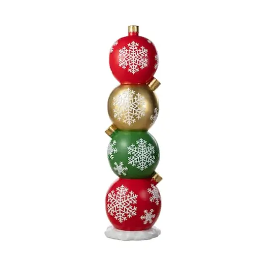 Glitzhome&reg; 36.25" Christmas Resin Stacked Ornament Porch Decor {1}