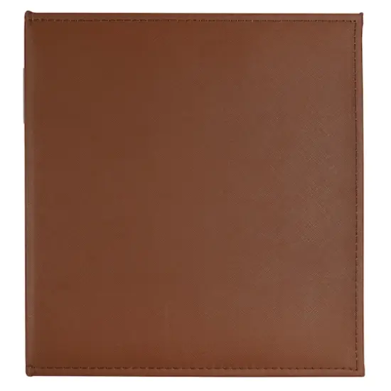 Brown Saffiano D-Ring Scrapbook Album by Recollections&reg; {1}