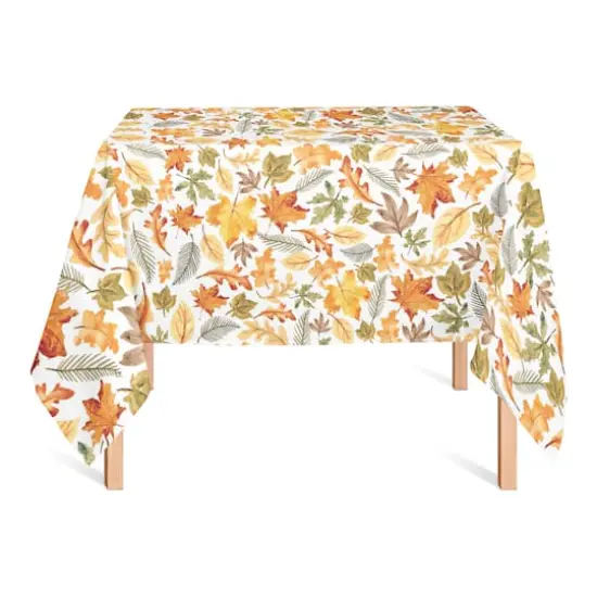 58" Fall Leaves Pattern Tablecloth {3}