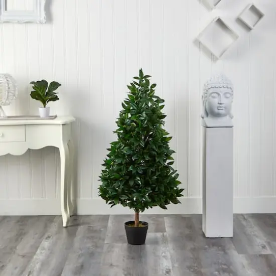 4ft. Potted Bay Leaf Topiary Tree {5}
