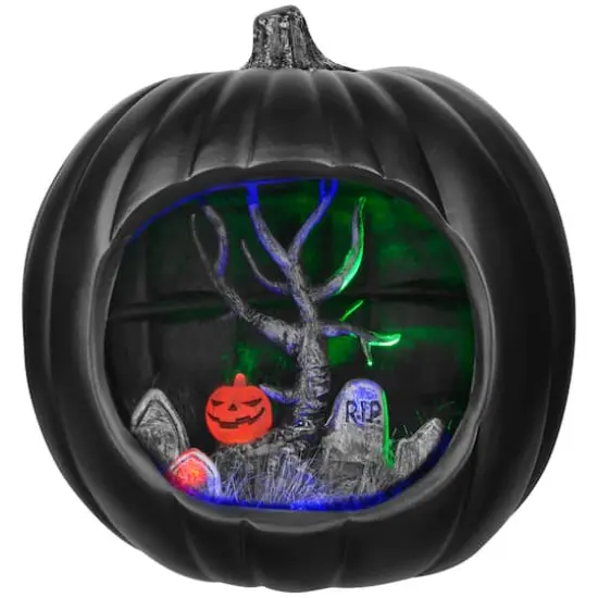 9" Black Diorama Pumpkin by Ashland&reg; {4}
