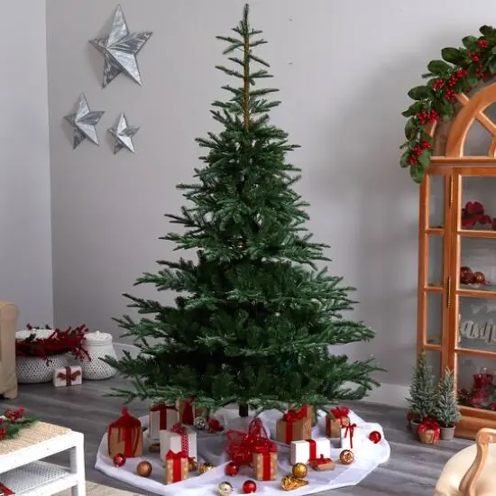 8ft. Pre-Lit Layered Washington Spruce Artificial Christmas Tree, Clear Lights {9}