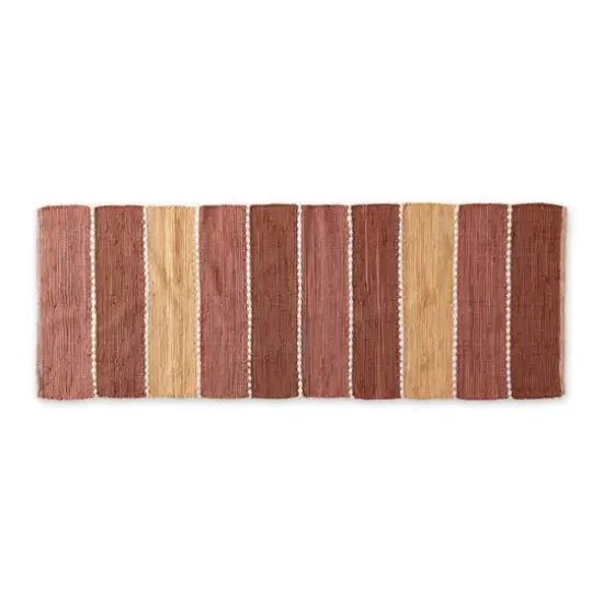 DII&reg; Color Block Cotton Chindi Rug, 2ft. x 3" x 6ft. Spice {1}