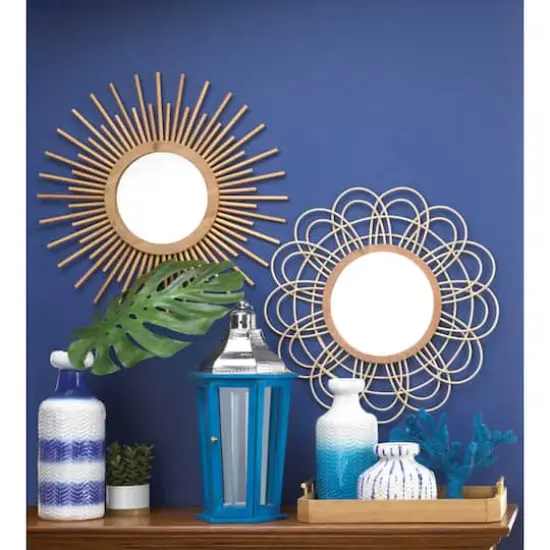 Nikki Chu Daemono Rattan Loop Mirror {4}