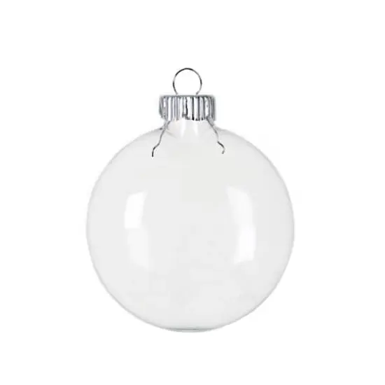 3.5" DIY Clear Glass Disc Ornaments, 4ct. {3}