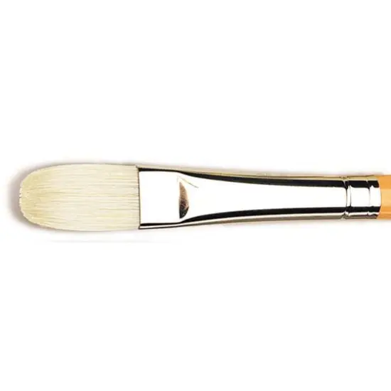 Isabey Yellow Handle Chungking Bristle Filbert Brush {1}