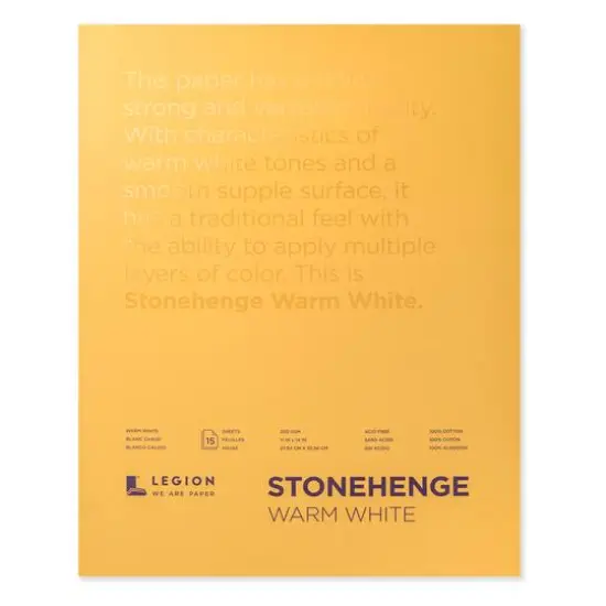 Legion Paper Stonehenge Warm White Paper Pad {1}