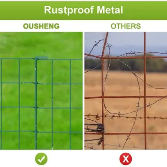NEX&trade; Green Rustproof Folding Metal Fencing, 10ct. {5}