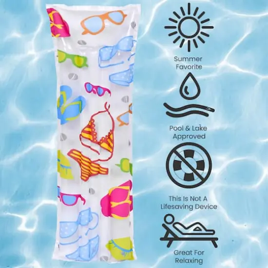 Pool Central 6ft. Inflatable Bikini & Sunglasses Pool Float {5}