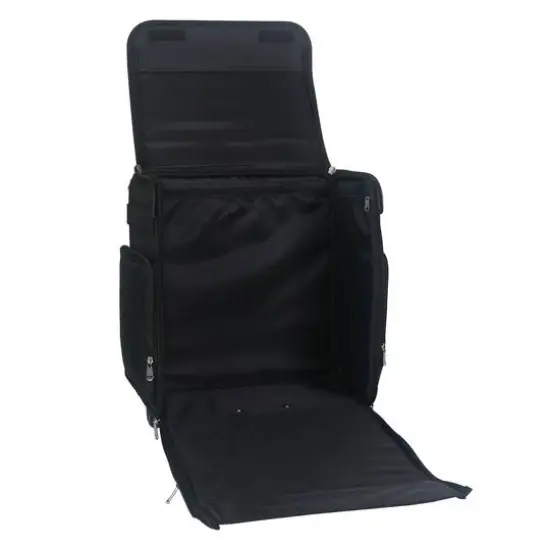 Everything Mary Black Quilted Rolling Scrapbook Storage Tote {5}