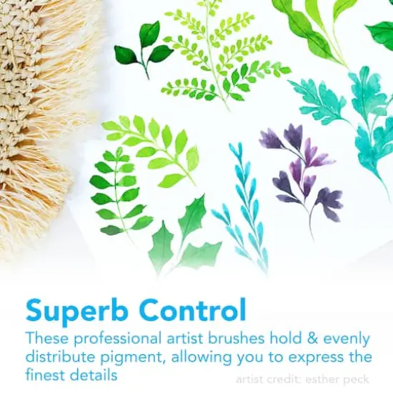 Princeton&trade; Watercolor Floral 3 Piece Brush Set {5}