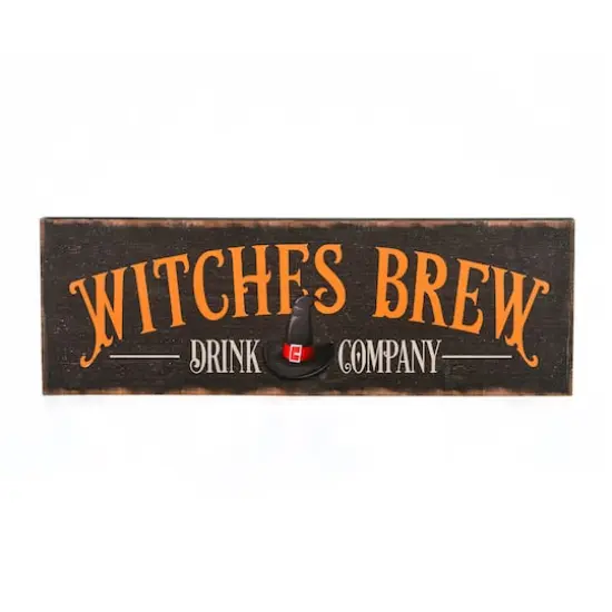 24" Halloween &ldquo;Witches Brew" Wood Wall Sign {1}