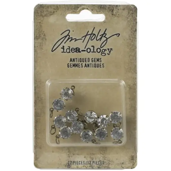 Idea-Ology Metal Adornments 12/Pkg-Antiqued Gems {1}