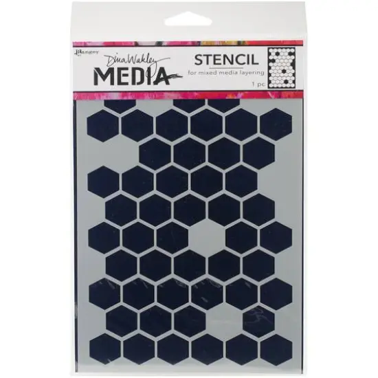 Dina Wakley Media Honeycomb Stencil, 9" x 6" {1}