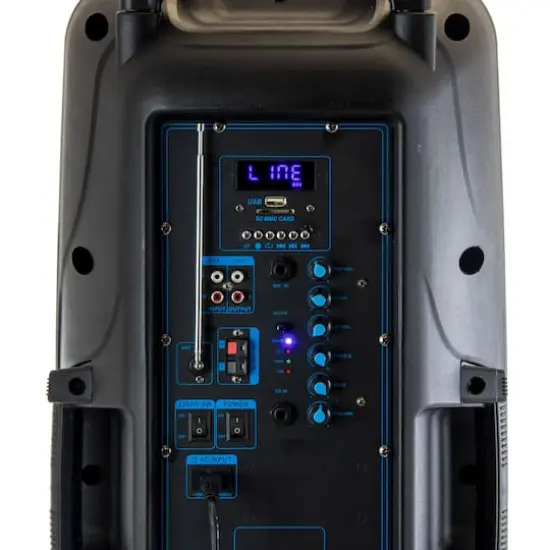 beFree Sound Double 10" Subwoofer Portable Bluetooth Party PA Speaker {4}