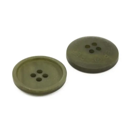 Dritz&reg; 23mm Recycled Paper Round Button, 6ct. Dark olive {8}