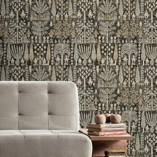 RoomMates Black Persian Ikat Peel & Stick Wallpaper {3}