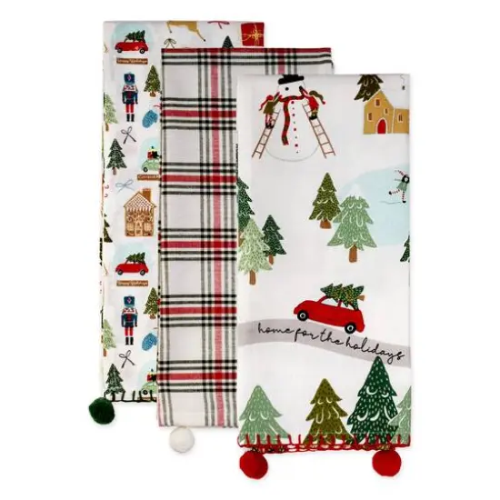 DII&reg; Kitchen & Tabletop Jolly Tree Collection Dishtowel Set {3}