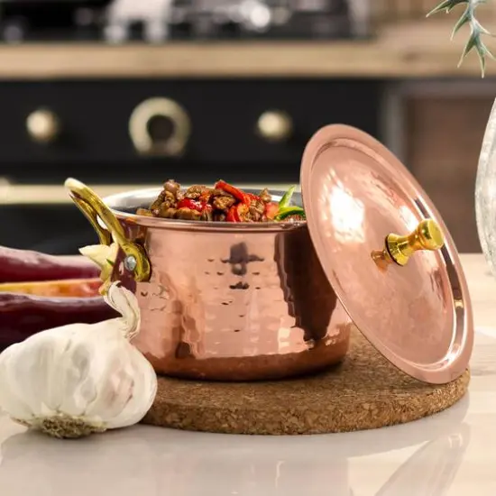 Gibson Home&reg; Rembrandt 15oz. Copper Stainless Steel Mini Casserole with Lid {6}