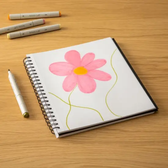 Black Hard Cover Mixed Media Pad by Artist's Loft&trade;, 8.5" x 11" {3}