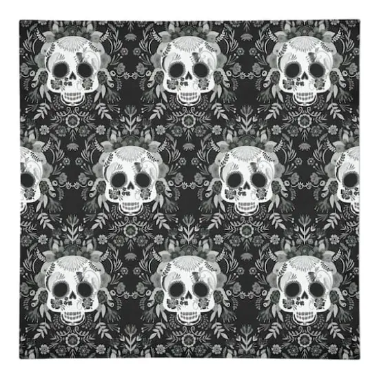 Sugar Skull Pattern 10" x 10" Cotton Twill Napkin {1}