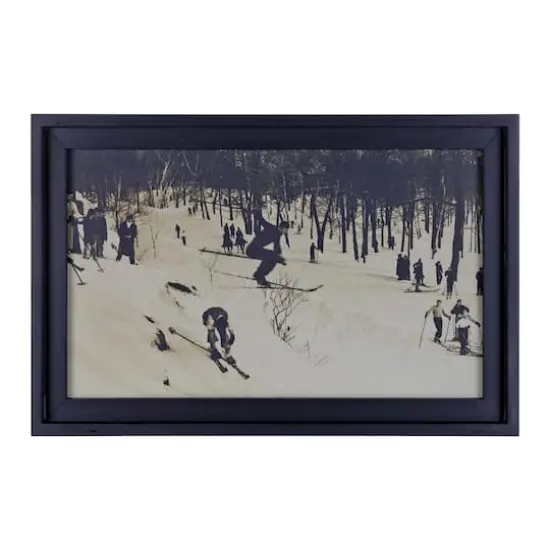 Holiday Vintage Photograph Ski Jump Hanging Wall D&eacute;cor {1}