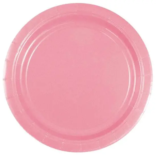 JAM Paper 7" Paper Party Plates, 50ct. Pink {1}