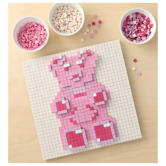10" x 10" Gummy Bear Pixelated Brick Art Kit by Make Market&reg; {1}