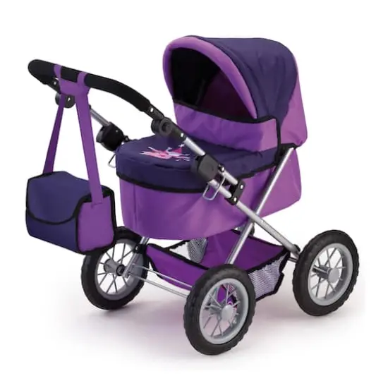 Bayer Design Purple Baby Doll Pram Trendy Set {1}