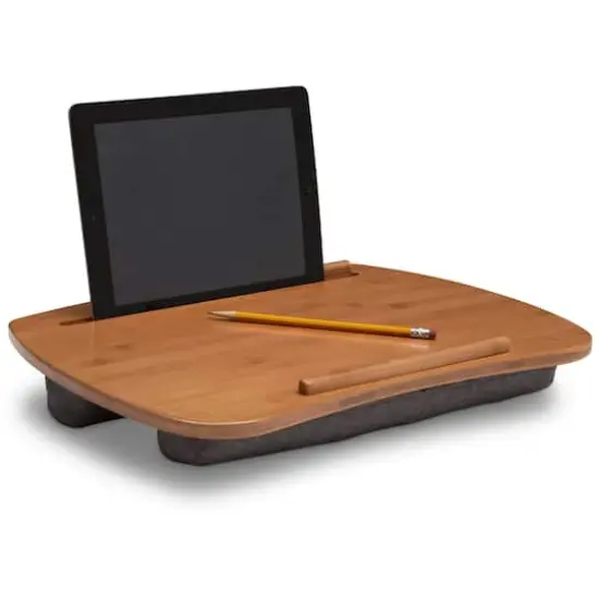 Delta Children Cozee Fluffy Chair & Bamboo Lap Desk Set {4}